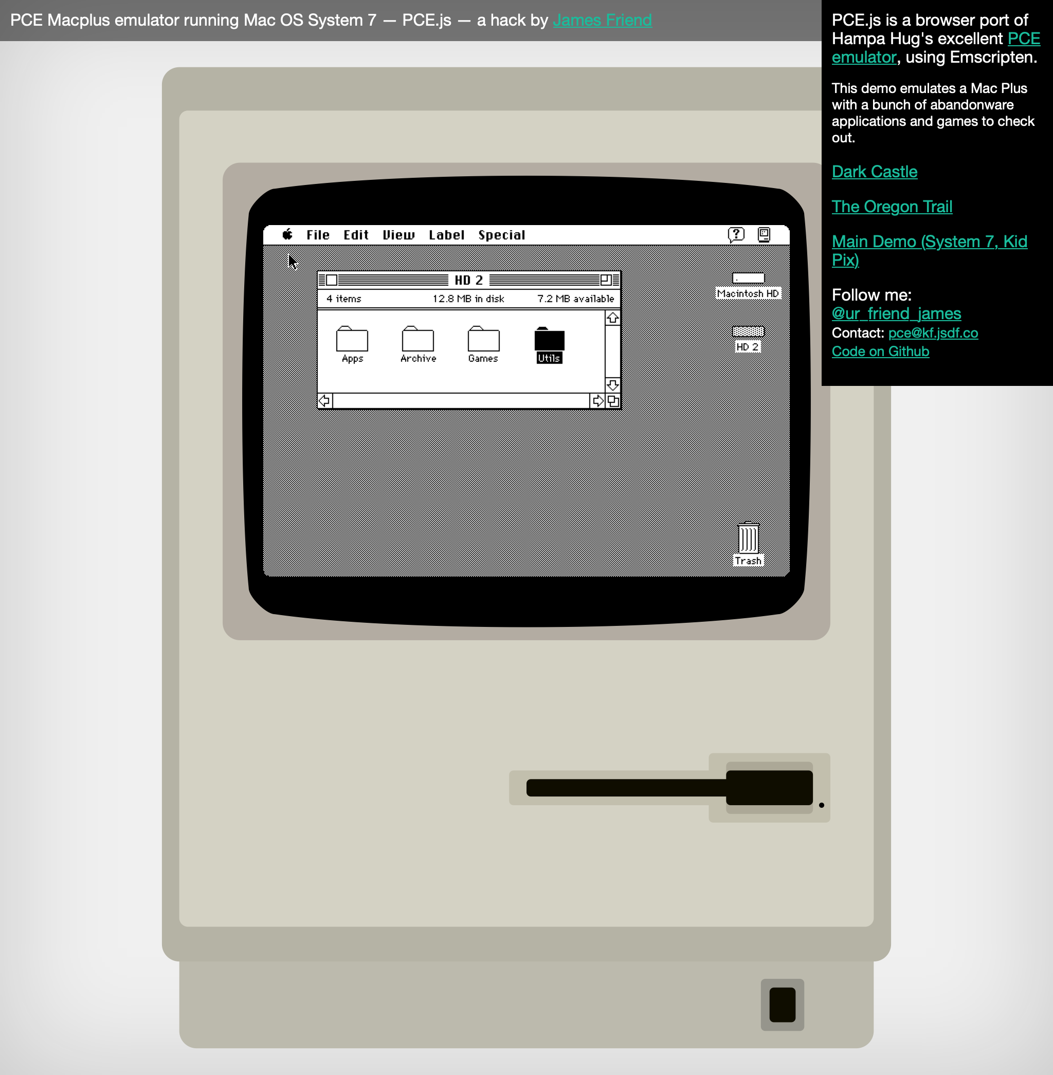 screenshot of PCE.js
