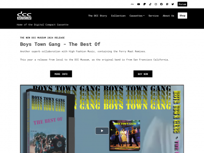 screenshot of DCC Museum