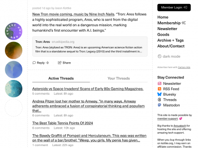 screenshot of Kottke.org