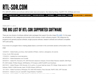 screenshot of List of RTL-SDR Software