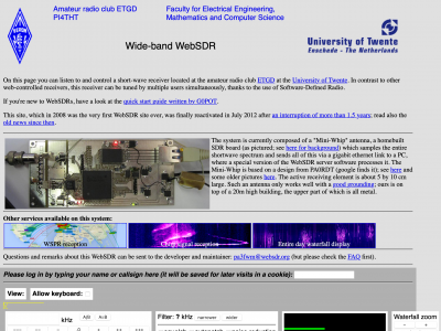 screenshot of Live Wideband SDR