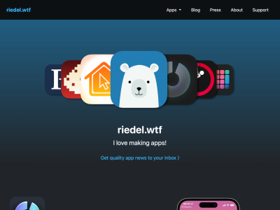 screenshot of Riedel.wtf