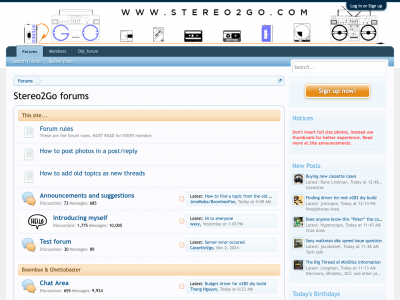 screenshot of Stereo2Go